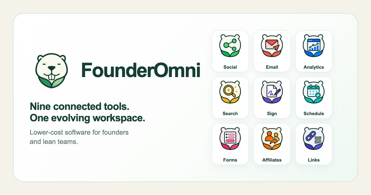 All-in-one marketing & operations software | FounderOmni