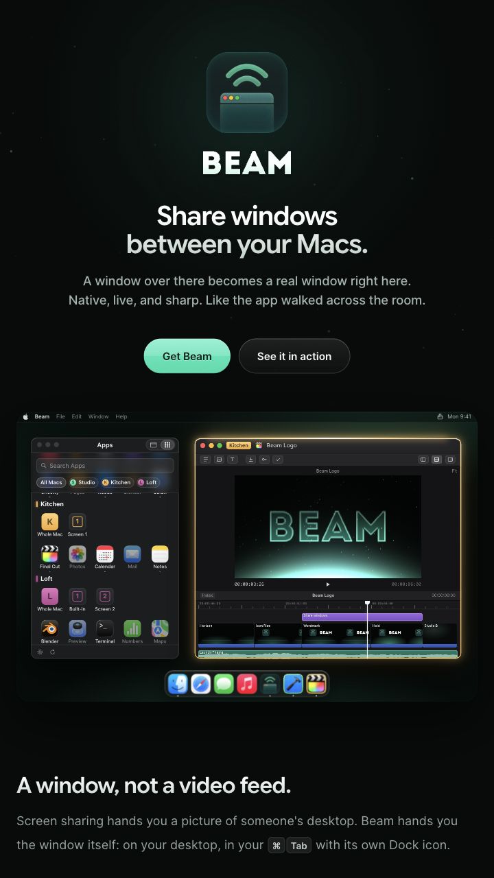 Beam.win — official public product page captured on 2026-10-23