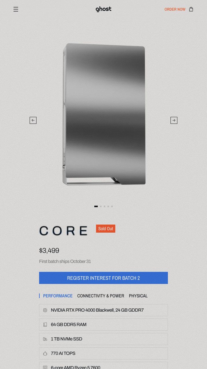 Ghost Core — official public source captured on 2026-10-15