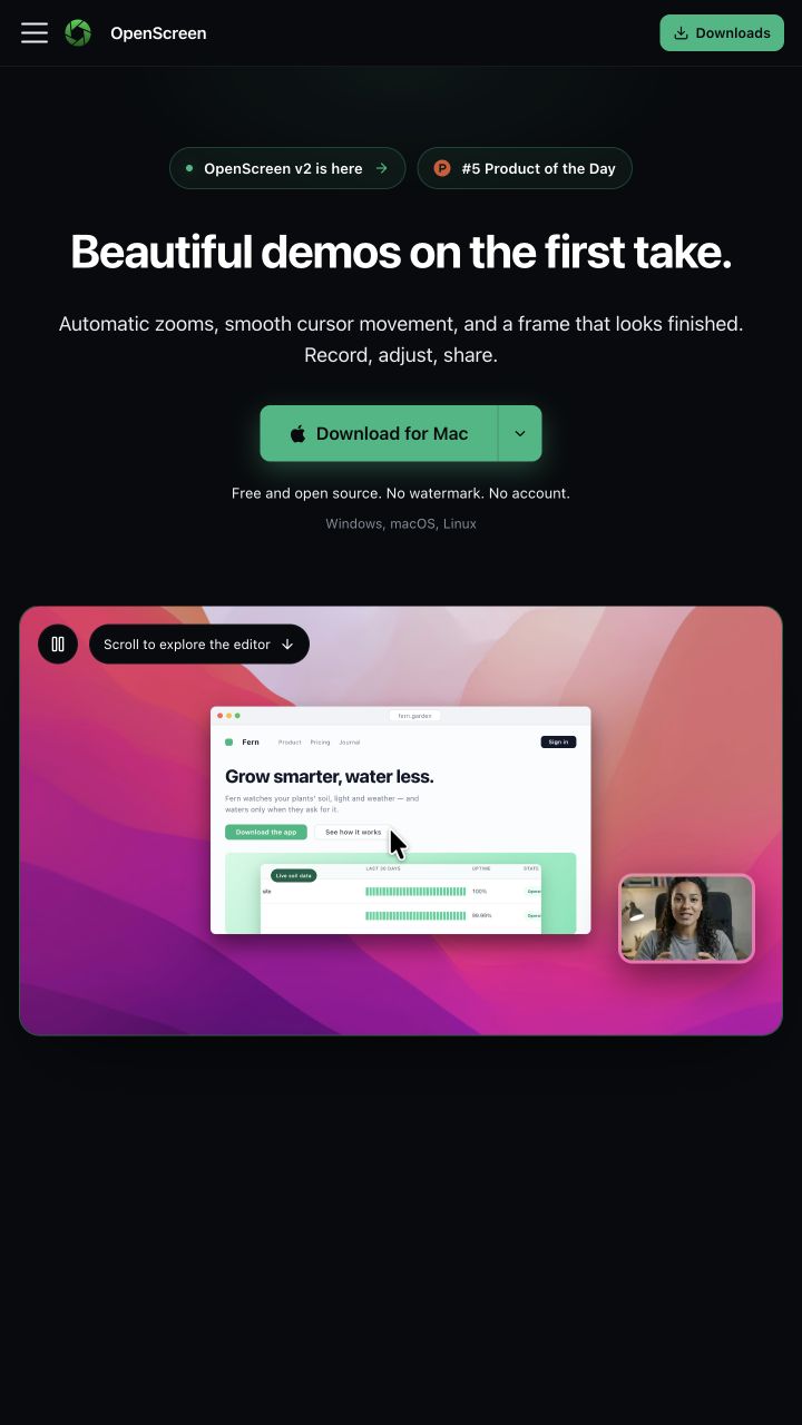 OpenScreen — official public source captured on 2026-10-15