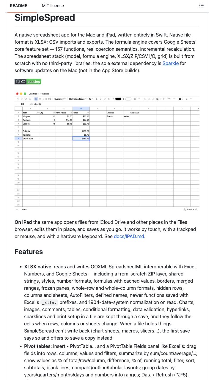 SimpleSpread — official public source captured on 2026-10-15